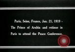 Image of Prince Emir Faisal Paris France, 1919, second 4 stock footage video 65675026954