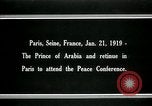 Image of Prince Emir Faisal Paris France, 1919, second 5 stock footage video 65675026954