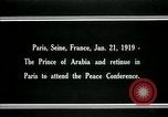 Image of Prince Emir Faisal Paris France, 1919, second 7 stock footage video 65675026954
