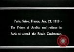 Image of Prince Emir Faisal Paris France, 1919, second 9 stock footage video 65675026954