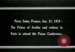 Image of Prince Emir Faisal Paris France, 1919, second 10 stock footage video 65675026954