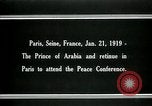 Image of Prince Emir Faisal Paris France, 1919, second 12 stock footage video 65675026954