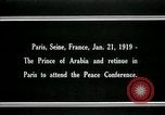 Image of Prince Emir Faisal Paris France, 1919, second 13 stock footage video 65675026954
