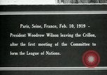 Image Woodrow Wilson Paris France, 1919, de la seconde 1 séquences d'archives historiques vidéo 65675026958