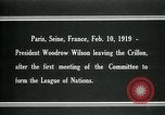 Image Woodrow Wilson Paris France, 1919, de la seconde 7 séquences d'archives historiques vidéo 65675026958
