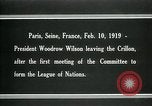 Image Woodrow Wilson Paris France, 1919, de la seconde 11 séquences d'archives historiques vidéo 65675026958