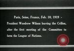 Image Woodrow Wilson Paris France, 1919, de la seconde 13 séquences d'archives historiques vidéo 65675026958