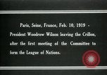 Image Woodrow Wilson Paris France, 1919, de la seconde 14 séquences d'archives historiques vidéo 65675026958