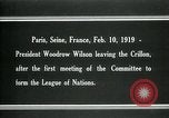 Image Woodrow Wilson Paris France, 1919, de la seconde 15 séquences d'archives historiques vidéo 65675026958