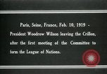 Image Woodrow Wilson Paris France, 1919, de la seconde 16 séquences d'archives historiques vidéo 65675026958
