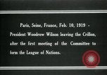 Image Woodrow Wilson Paris France, 1919, de la seconde 19 séquences d'archives historiques vidéo 65675026958