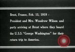 Immagine di Woodrow Wilson Brest Francia, 1919, secondo 4 filmato di repertorio 65675026959