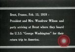 Immagine di Woodrow Wilson Brest Francia, 1919, secondo 7 filmato di repertorio 65675026959