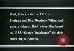 Immagine di Woodrow Wilson Brest Francia, 1919, secondo 9 filmato di repertorio 65675026959