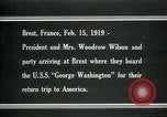 Immagine di Woodrow Wilson Brest Francia, 1919, secondo 10 filmato di repertorio 65675026959