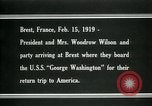 Immagine di Woodrow Wilson Brest Francia, 1919, secondo 16 filmato di repertorio 65675026959