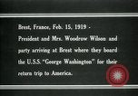 Immagine di Woodrow Wilson Brest Francia, 1919, secondo 17 filmato di repertorio 65675026959