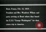 Immagine di Woodrow Wilson Brest Francia, 1919, secondo 18 filmato di repertorio 65675026959