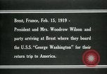 Immagine di Woodrow Wilson Brest Francia, 1919, secondo 22 filmato di repertorio 65675026959