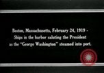 Standbild USS George Washington Boston Massachusetts USA, 1919, aus Sekunde 3 historischem Filmmaterial Videoclip 65675026963