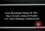 Standbild USS George Washington Boston Massachusetts USA, 1919, aus Sekunde 4 historischem Filmmaterial Videoclip 65675026963