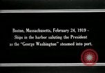 Standbild USS George Washington Boston Massachusetts USA, 1919, aus Sekunde 5 historischem Filmmaterial Videoclip 65675026963