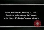 Standbild USS George Washington Boston Massachusetts USA, 1919, aus Sekunde 7 historischem Filmmaterial Videoclip 65675026963