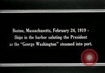 Standbild USS George Washington Boston Massachusetts USA, 1919, aus Sekunde 8 historischem Filmmaterial Videoclip 65675026963