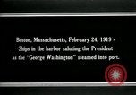 Standbild USS George Washington Boston Massachusetts USA, 1919, aus Sekunde 9 historischem Filmmaterial Videoclip 65675026963