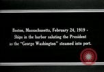 Standbild USS George Washington Boston Massachusetts USA, 1919, aus Sekunde 10 historischem Filmmaterial Videoclip 65675026963