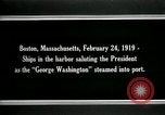 Standbild USS George Washington Boston Massachusetts USA, 1919, aus Sekunde 11 historischem Filmmaterial Videoclip 65675026963