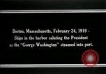 Standbild USS George Washington Boston Massachusetts USA, 1919, aus Sekunde 12 historischem Filmmaterial Videoclip 65675026963