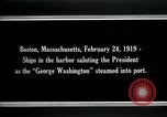 Standbild USS George Washington Boston Massachusetts USA, 1919, aus Sekunde 13 historischem Filmmaterial Videoclip 65675026963