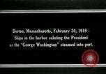 Standbild USS George Washington Boston Massachusetts USA, 1919, aus Sekunde 14 historischem Filmmaterial Videoclip 65675026963