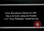 Standbild USS George Washington Boston Massachusetts USA, 1919, aus Sekunde 15 historischem Filmmaterial Videoclip 65675026963