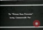 Image of Welcome procession Boston Massachusetts USA, 1919, second 1 stock footage video 65675026966