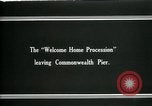 Image of Welcome procession Boston Massachusetts USA, 1919, second 3 stock footage video 65675026966