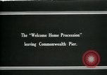 Image of Welcome procession Boston Massachusetts USA, 1919, second 4 stock footage video 65675026966