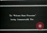 Image of Welcome procession Boston Massachusetts USA, 1919, second 5 stock footage video 65675026966