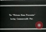 Image of Welcome procession Boston Massachusetts USA, 1919, second 6 stock footage video 65675026966