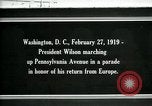 Image of Woodrow Wilson Washington DC USA, 1919, second 1 stock footage video 65675026967