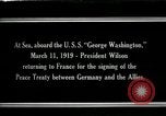 Image of Woodrow Wilson Atlantic Ocean, 1919, second 1 stock footage video 65675026968