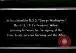 Image of Woodrow Wilson Atlantic Ocean, 1919, second 5 stock footage video 65675026968
