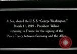 Image of Woodrow Wilson Atlantic Ocean, 1919, second 8 stock footage video 65675026968