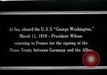 Image of Woodrow Wilson Atlantic Ocean, 1919, second 17 stock footage video 65675026968