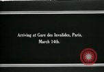 Image of Woodrow Wilson arriving for treaty signing Paris France, 1919, second 3 stock footage video 65675026969