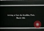 Image of Woodrow Wilson arriving for treaty signing Paris France, 1919, second 5 stock footage video 65675026969