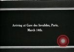 Image of Woodrow Wilson arriving for treaty signing Paris France, 1919, second 8 stock footage video 65675026969