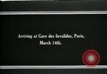 Image of Woodrow Wilson arriving for treaty signing Paris France, 1919, second 9 stock footage video 65675026969