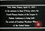Image of Woodrow Wilson Paris France, 1919, second 4 stock footage video 65675026970